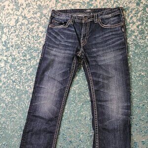 Silver Jeans Men's Nash Relaxed Fit Jeans 36Wx34L